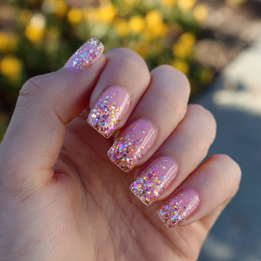 Short Nails Cute: Tiny Designs You’ll Instantly Fall For 10 attractive glitter accent cute nails with outdoor