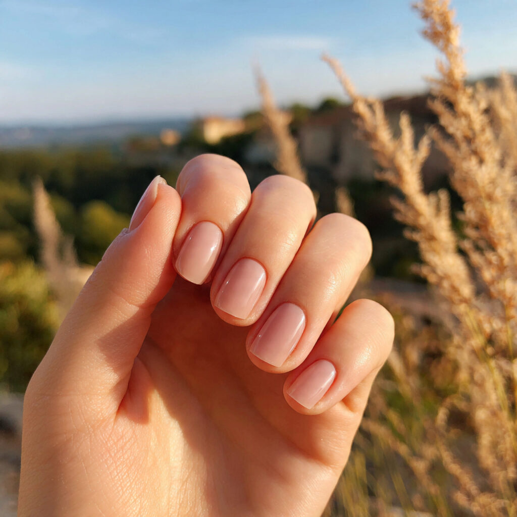 Short Nails Fall: Cozy, Chic & Cute Ideas You’ll Want to Save 12 attractive glossy clear with warm undertone short