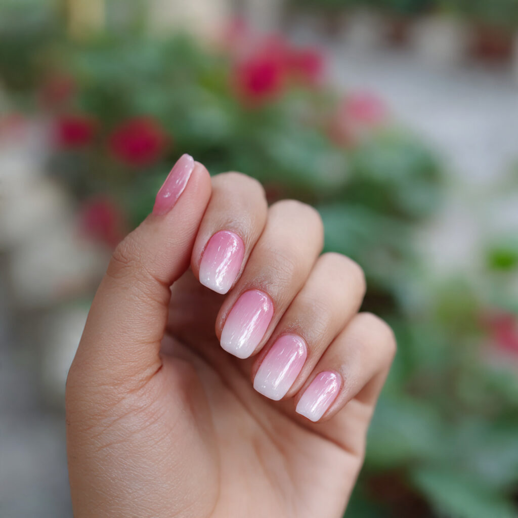 Light Pink Nails with Design: Soft Details, Dreamy Perfection 4 attractive light pink ombre nails with design with