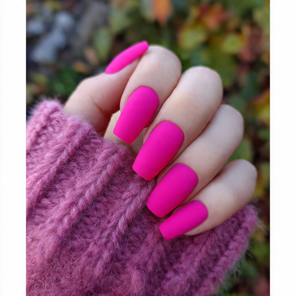Barbie Pink Nails: The Ultimate Girly Glow-Up 11 attractive matte barbie pink nails with outdoor ba