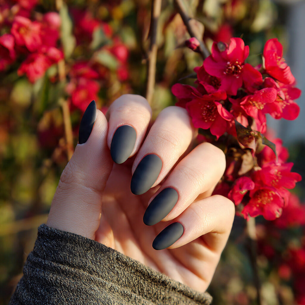 Nail Inspo Plain: Soft, Minimal Looks That Feel Effortlessly Chic 12 attractive matte plain nails with outdoor backgrou