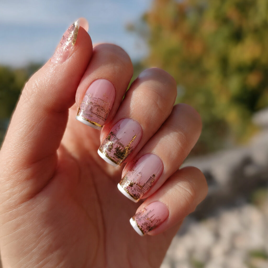 Nail Inspo Square Medium: Chic, Balanced & Aesthetic Ideas You’ll Love 9 attractive micro french square medium nails with o