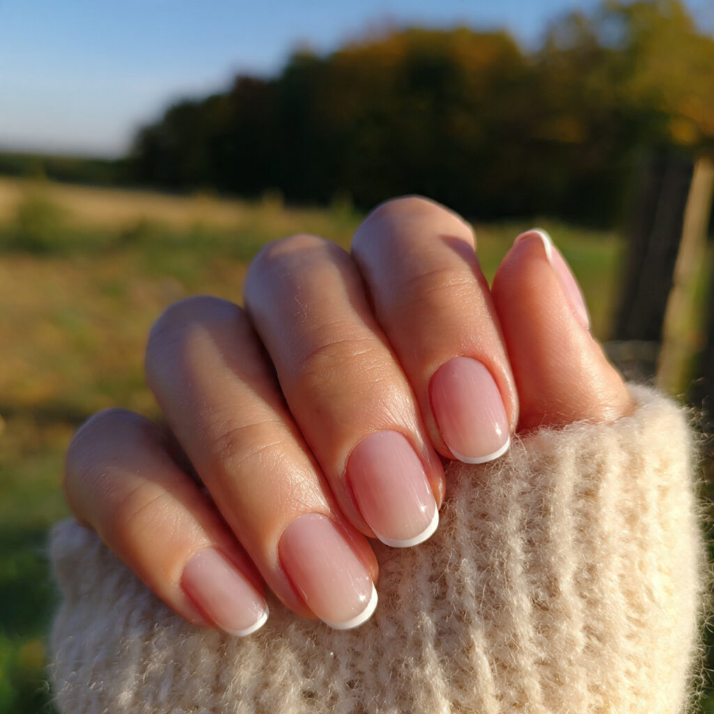 Really Short Nails: Cute, Clean & Effortlessly Aesthetic Ideas 3 attractive micro french tip short nails with outdo 1