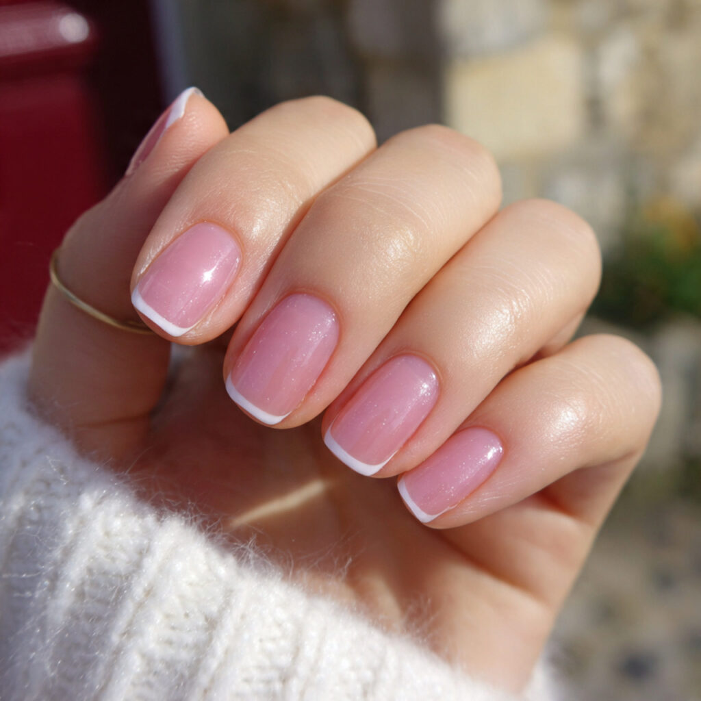 Extra Short Nails: Minimal, Cute & Effortlessly Chic 6 attractive micro french tip short nails with outdo