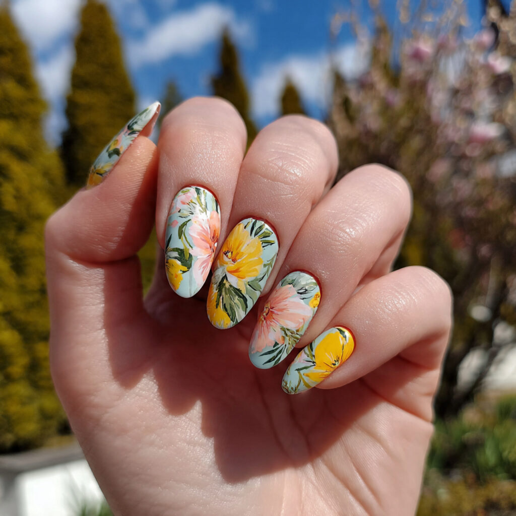 attractive milky white blooming gel nails with out