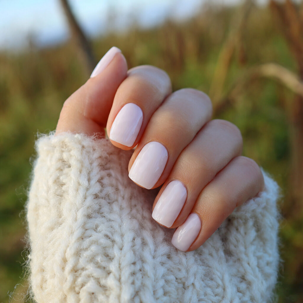Short Nails White: Clean, Dreamy Looks You’ll Love Instantly 1 attractive milky white short nails with outdoor ba 3