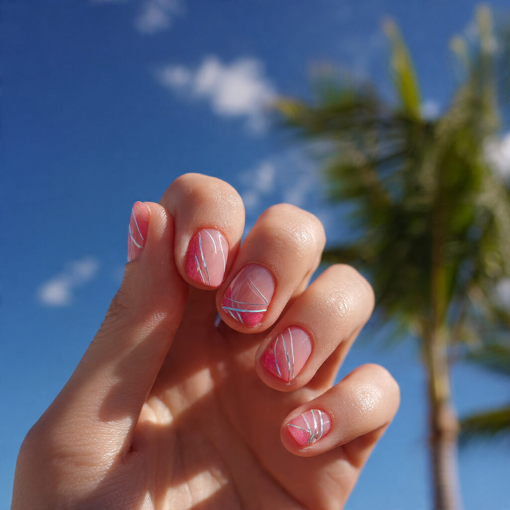 Pink Nails Short Trendy: Cute, Clean & Instantly Pretty 14 attractive minimal pink line art nails with outdoo