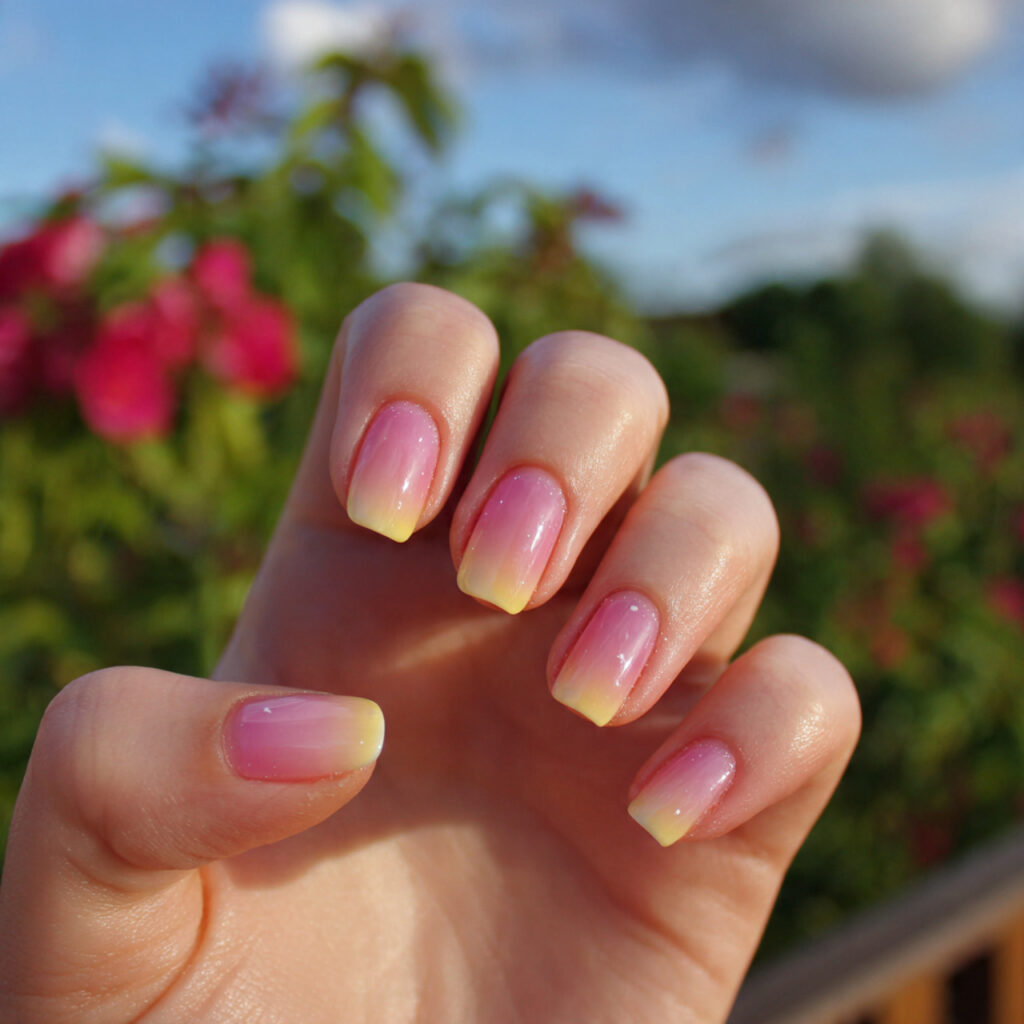 Nail Inspo Back to School: Cute, Fresh Looks You’ll Love All Semester 8 attractive ombre nails with outdoor background