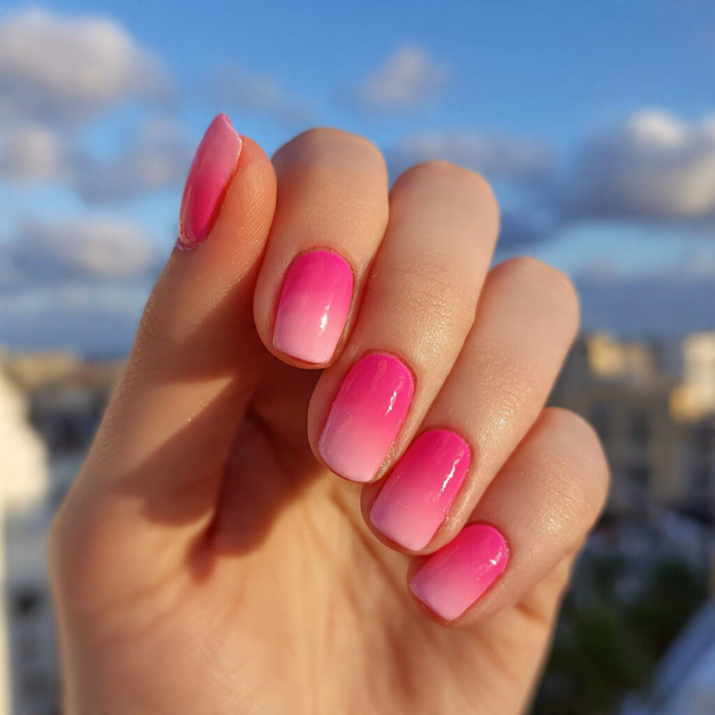 Trending Summer Pink Nails: Bright, Soft & Made to Glow 12 attractive ombre pink summer nails with outdoor ba
