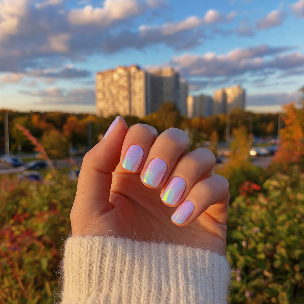 Nail Art for Short Nails: 14 Cute & Aesthetic Ideas You’ll Love 4 attractive pastel aura short nails with outdoor ba