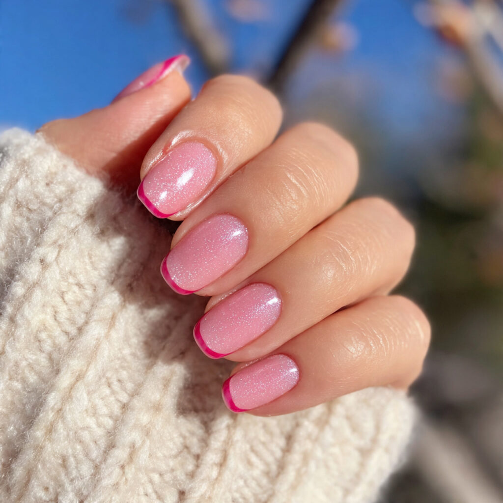 Pink Spring Nails: Soft, Fresh Designs You’ll Want to Save 6 attractive pink french tip nails with outdoor back