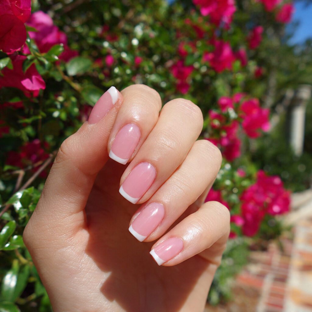 Pink Prom Nails: Dreamy, Glam & Unforgettable Looks for Your Big Night 6 attractive pink french tip prom nails with outdoor