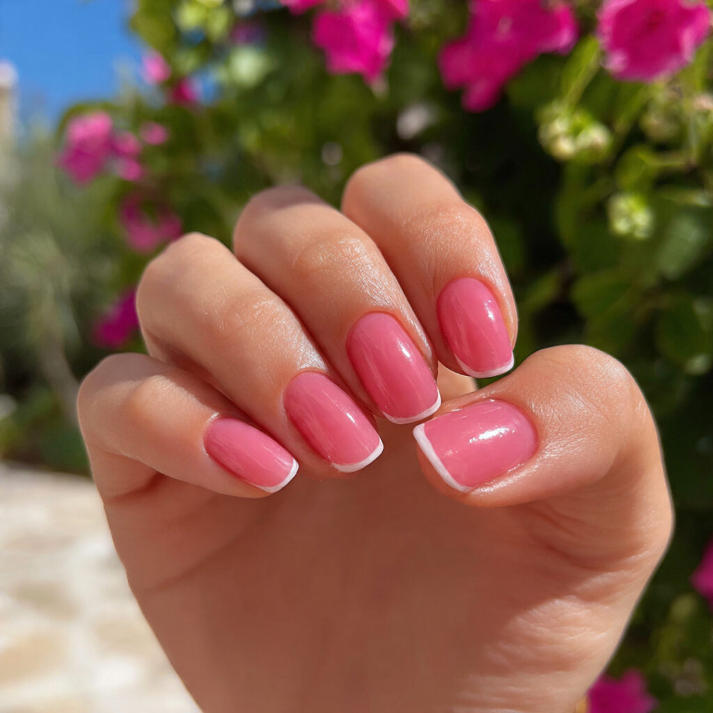 Nail Inspo Summer 2026: Fresh, Glowy & Totally Addictive Looks 12 attractive pink french tip summer nails with outdo 1