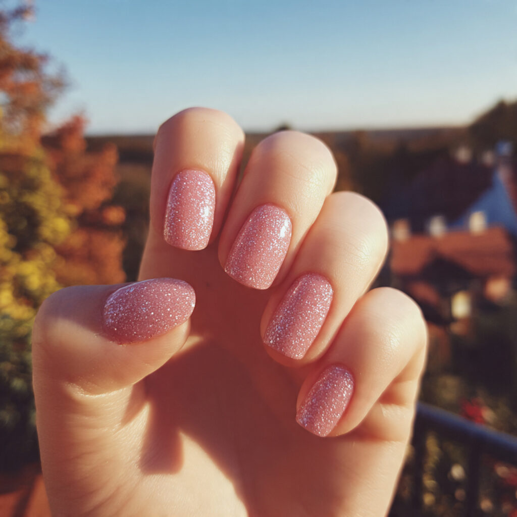 Pink Spring Nails: Soft, Fresh Designs You’ll Want to Save 11 attractive pink glitter accent nails with outdoor