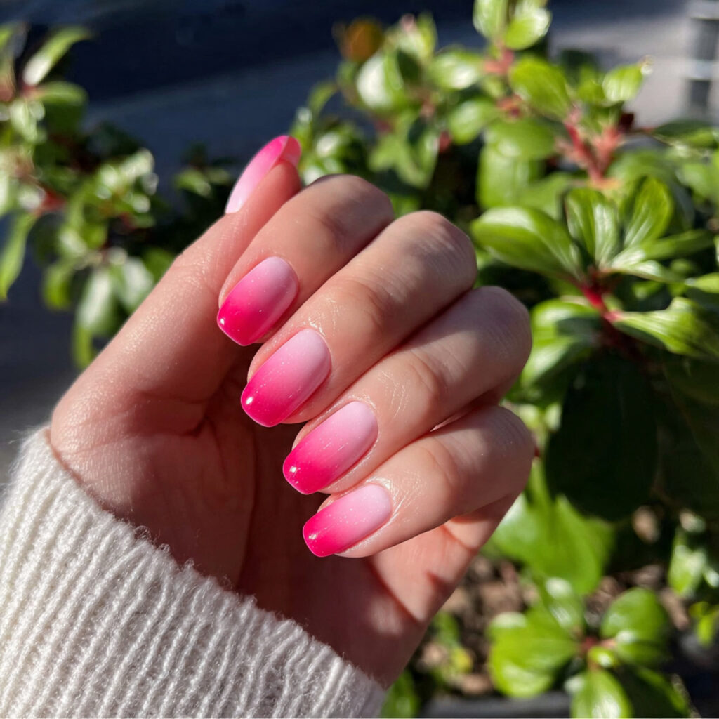 Pink Spring Nails: Soft, Fresh Designs You’ll Want to Save 8 attractive pink ombre spring nails with outdoor ba