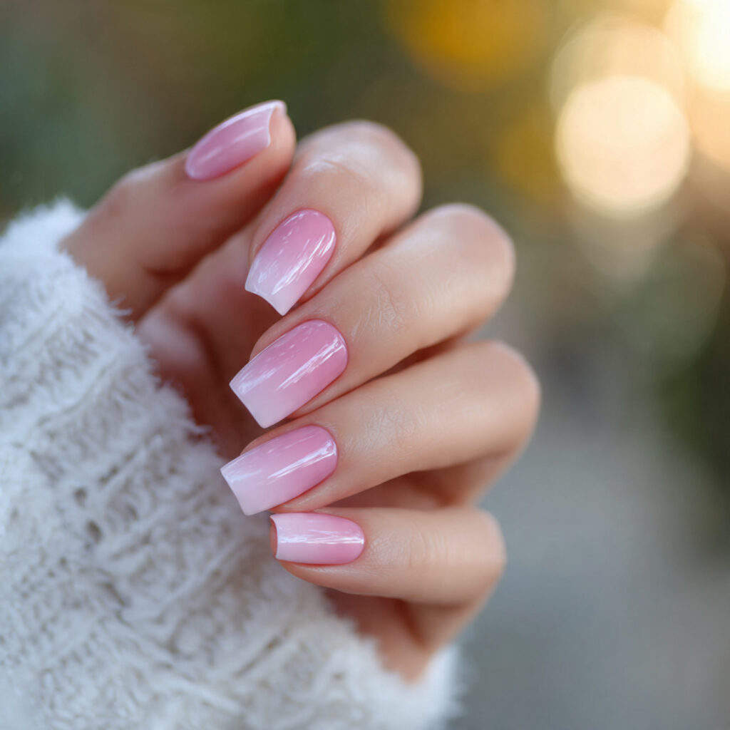 Pink Nails Square: Clean, Cute & Instantly Polished 14 attractive pink ombre square nails close up of man 1