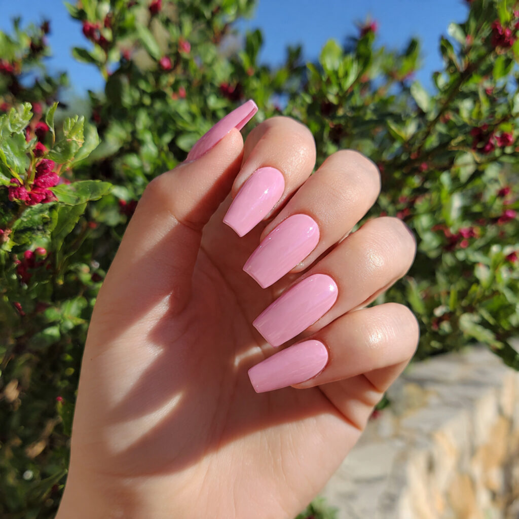 Nail Inspo Ballerina: Elegant, Feminine & Soft Glam Designs 12 attractive rose pink gloss ballerina nails with ou