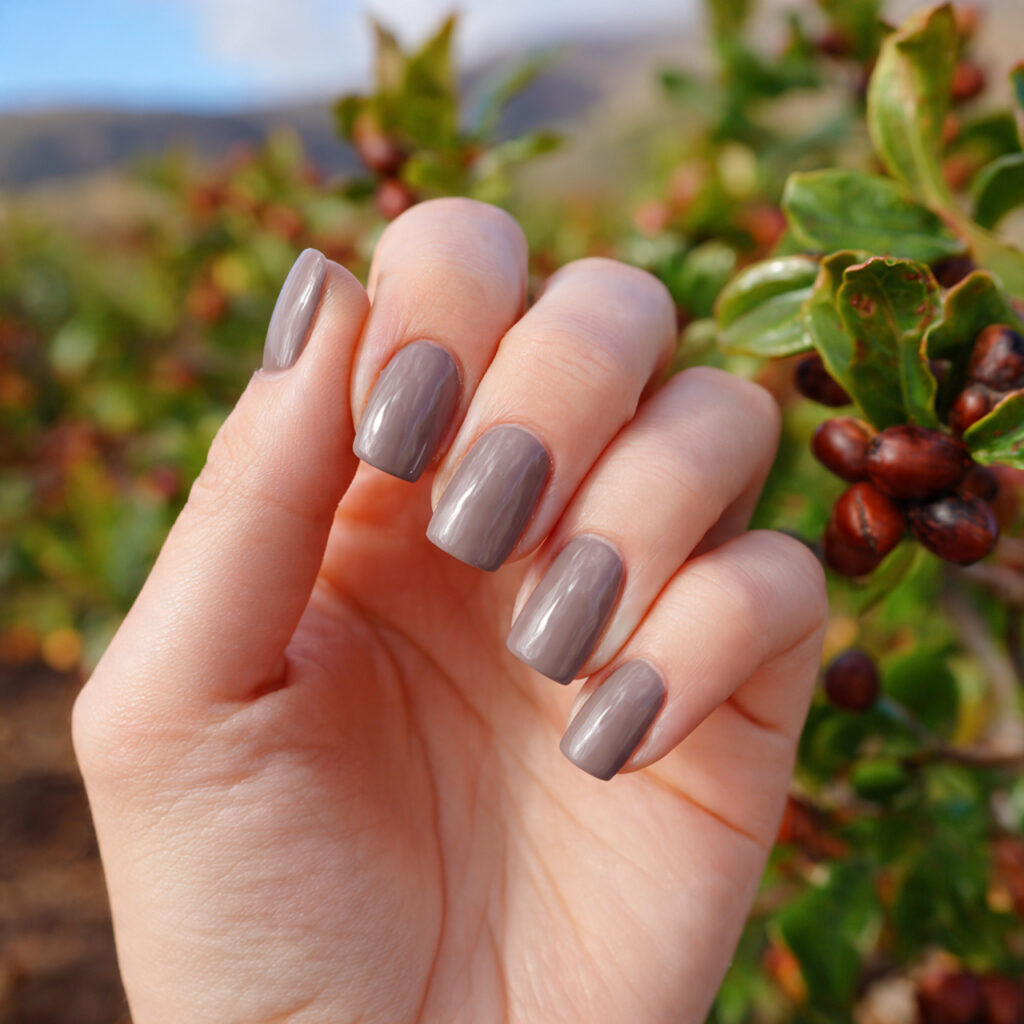Nail Inspo Plain: Soft, Minimal Looks That Feel Effortlessly Chic 7 attractive taupe neutral plain nails with outdoor 1