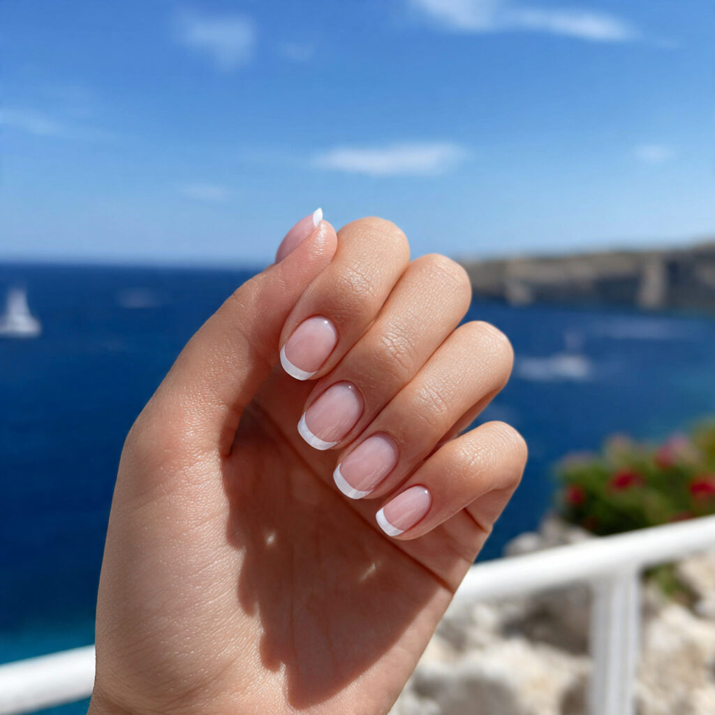Short Nails White: Clean, Dreamy Looks You’ll Love Instantly 4 attractive white french tip short nails with outdo