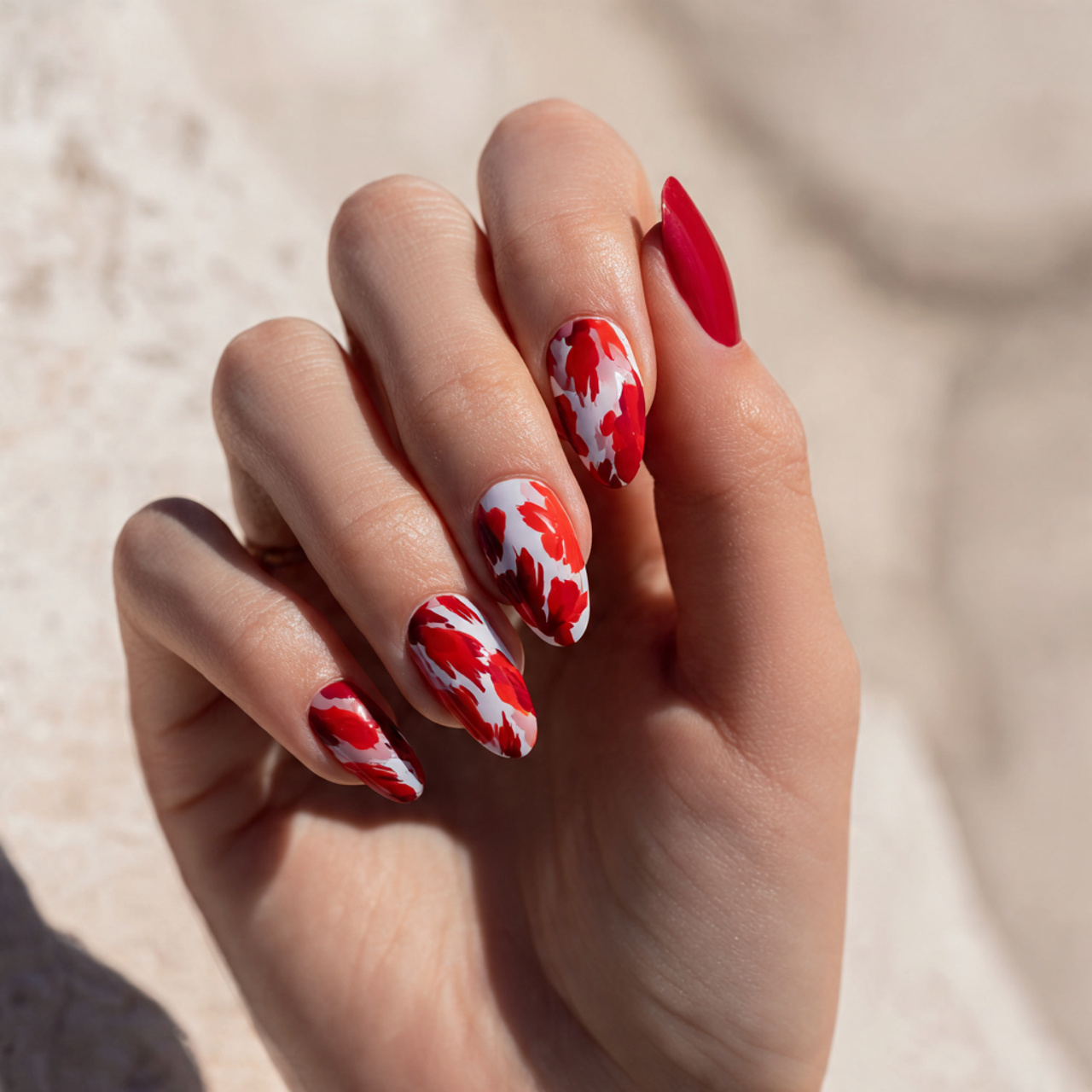 red nails design ideas classy almond