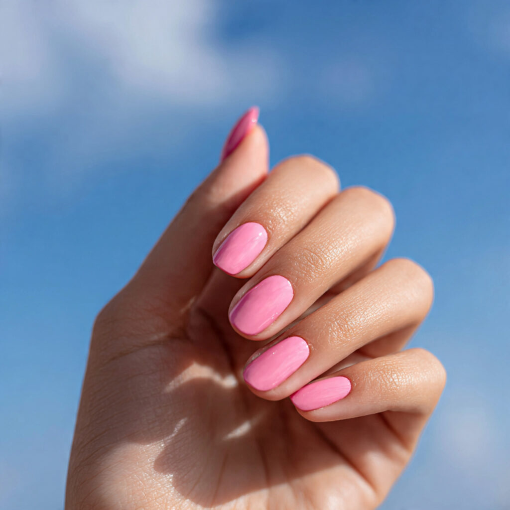 Pink Nails Simple: Soft, Effortless Looks You’ll Always Love 13 one hand with attractive mix and match soft pink n