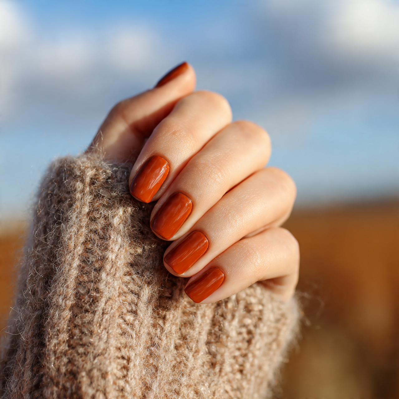 Short Nails Autumn