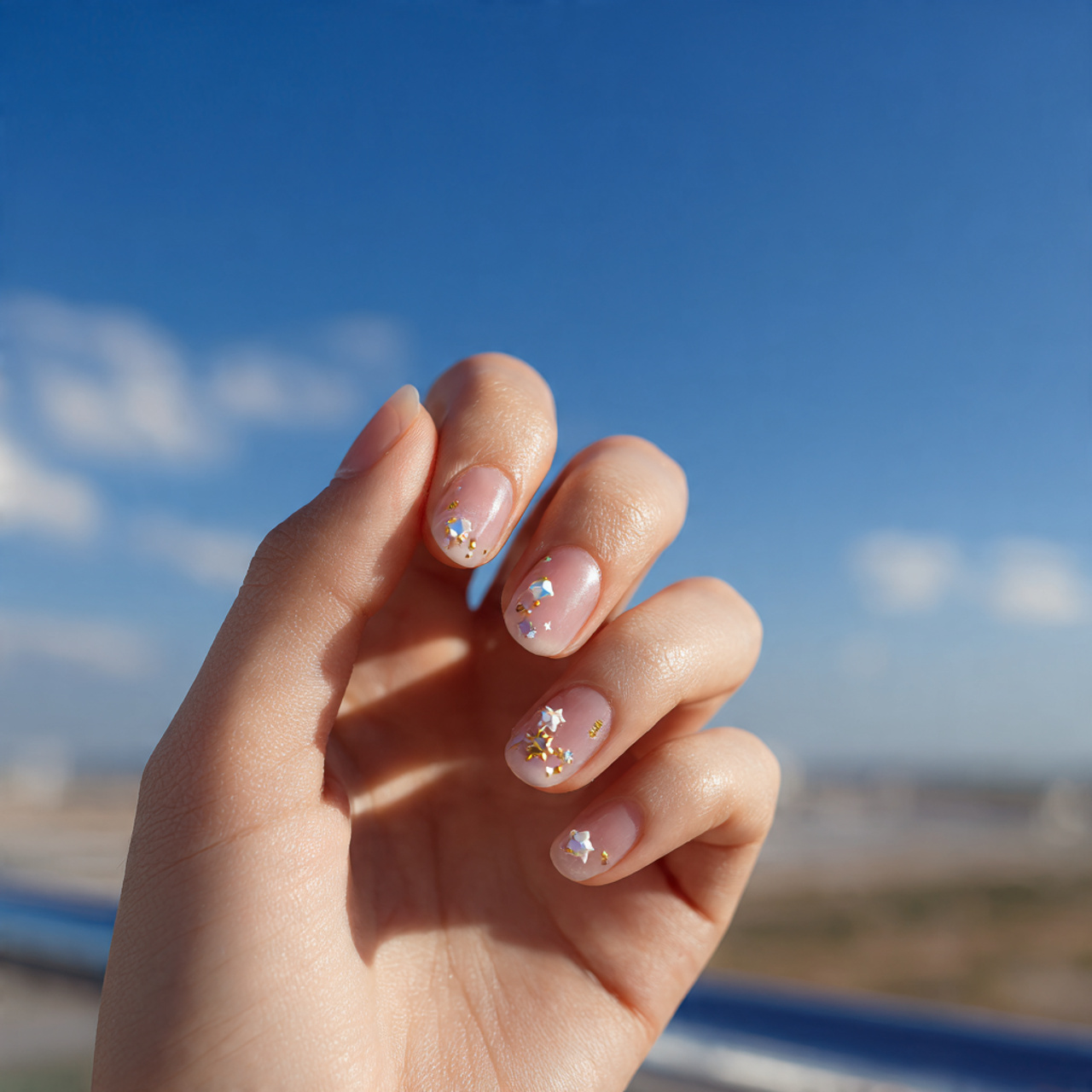 Short Nails with Charms