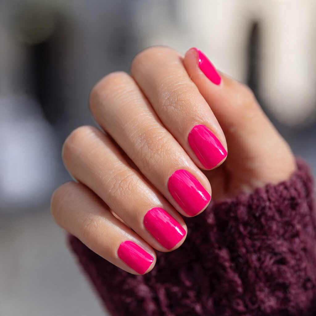 Pink Nails Square: Clean, Cute & Instantly Polished 9 ultra realistic close up of a single female hand w 1